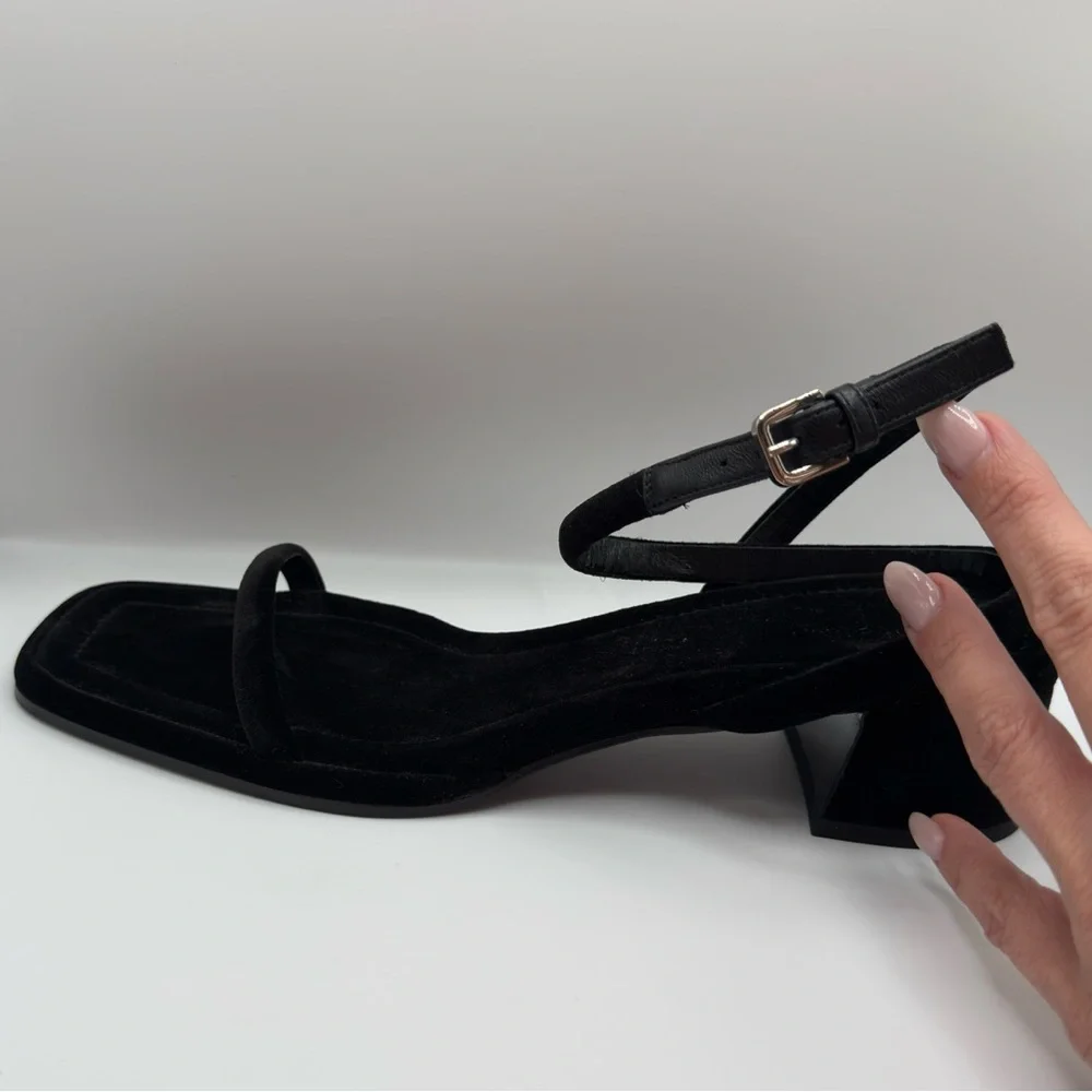 The Row Black Strappy Heels - Picture 4 of 6
